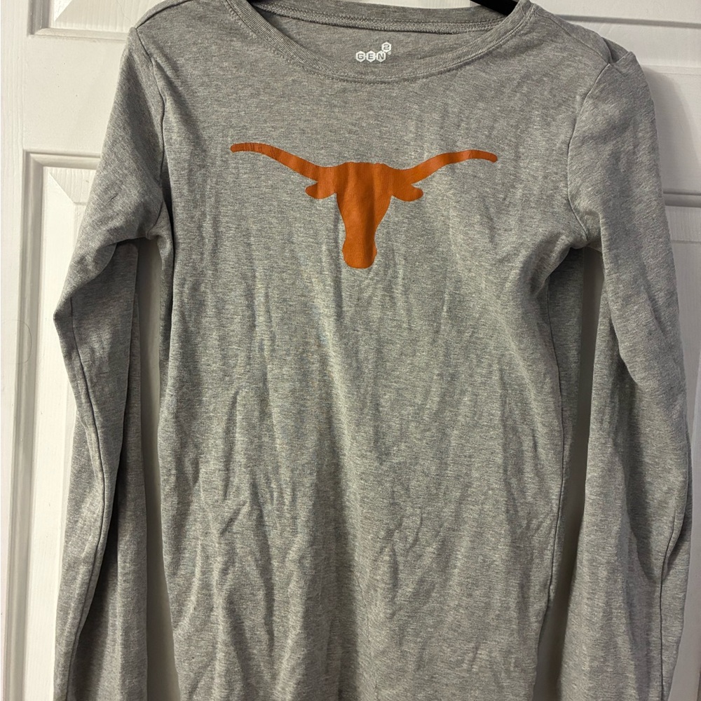 Long Horns GEN2 Gray Long Sleeve Shirt XL🧡